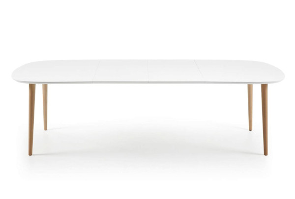 Раскладной обеденный стол La Forma OAKLAND 160 (260) x 100 см Белый EC309L33-4