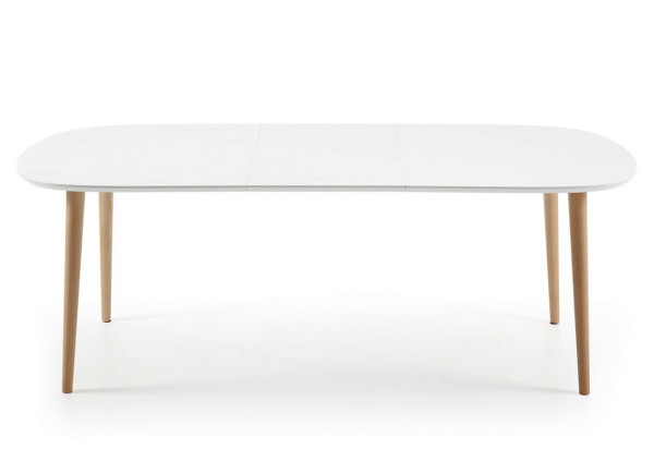 Раскладной обеденный стол La Forma OAKLAND 160 (260) x 100 см Белый EC309L33-3