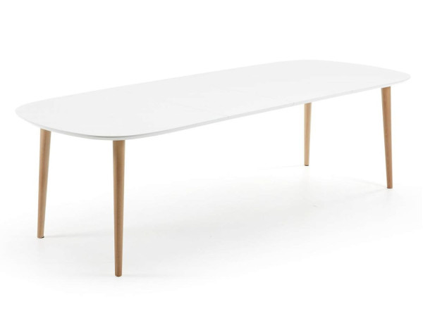 Раскладной обеденный стол La Forma OAKLAND 160 (260) x 100 см Белый EC309L33-5