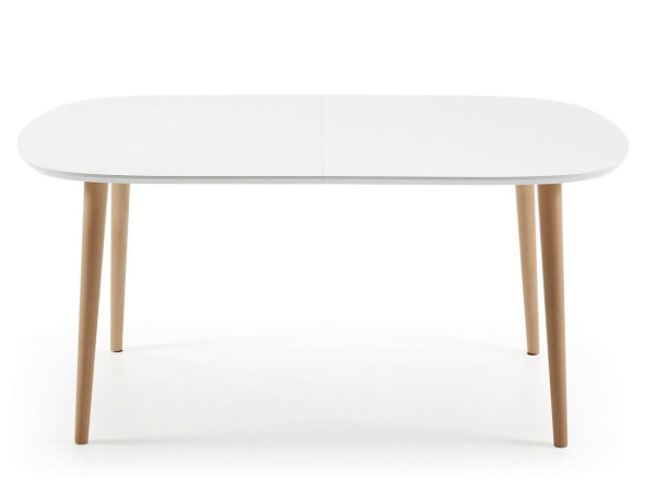 Раскладной обеденный стол La Forma OAKLAND 160 (260) x 100 см Белый EC309L33-2