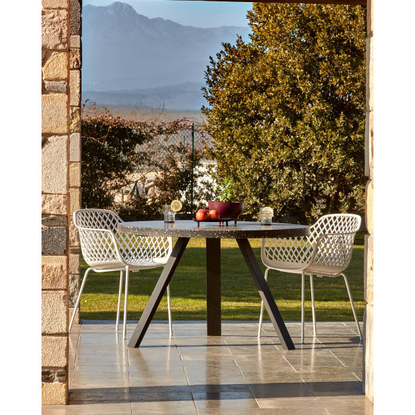 Обеденный стол La Forma SHANELLE CC1220PR01 Черный Ø 120 см-1