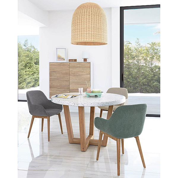 Обідній стіл La Forma SHANELLE CC2258PR05 Ø Білий 120 см-6