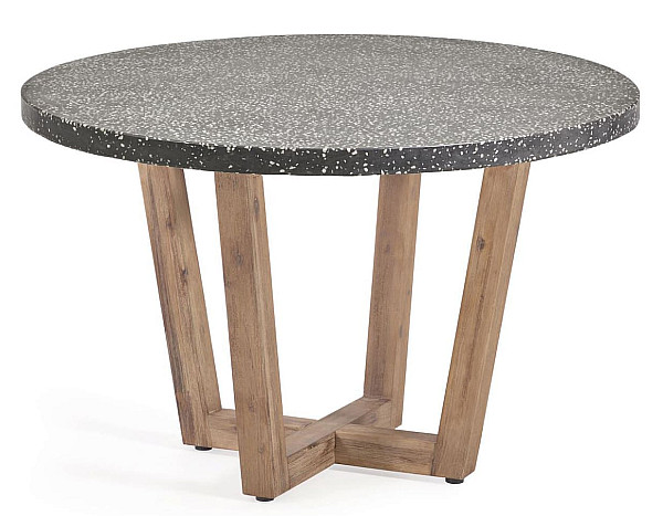 Обеденный стол La Forma SHANELLE CC2259PR01 Черный Ø 120 см-0