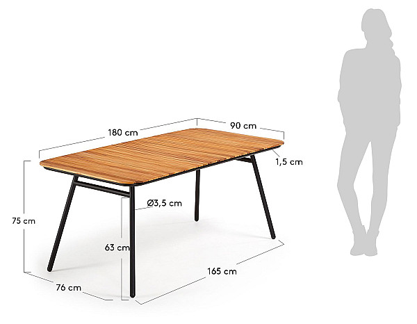 Обеденный стол La Forma SKOD 180х90 см CC0726FN46-6