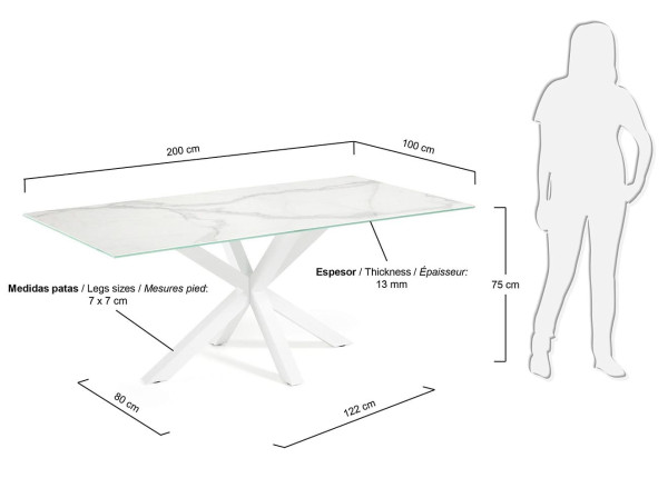 Обеденный стол La Forma ARYA 200 СМ C360K05-5
