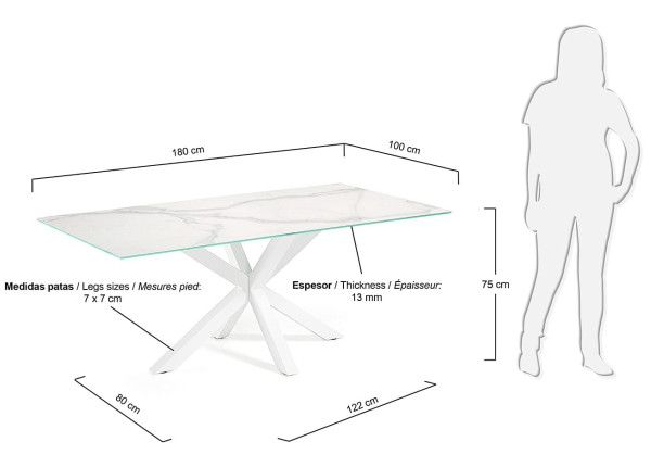 Обеденный стол La Forma ARYA 180 СМ C361K05-5