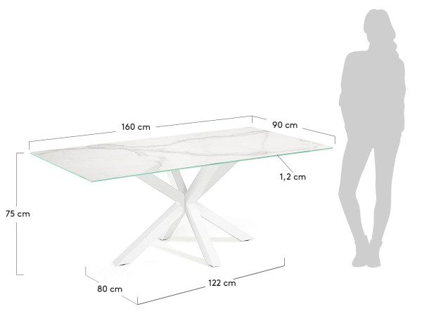 Обеденный стол La Forma ARYA 160 СМ C435K05-5