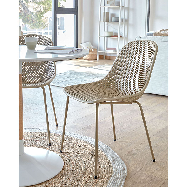 Стіл обідній La Forma TIC CC0091L05 Білий Ø 90 см-3