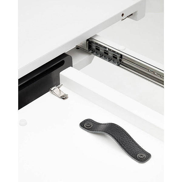 Стіл розкладний обідній La Forma VASHTI 1416T03001KK05 Білий 120 (160) х 76 см-11