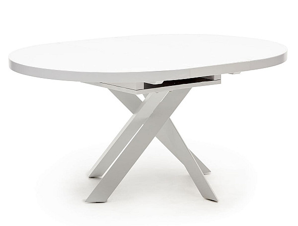 Стіл розкладний обідній La Forma VASHTI 1416T03001KK05 Білий 120 (160) х 76 см-7