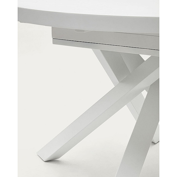 Стіл розкладний обідній La Forma VASHTI 1416T03001KK05 Білий 120 (160) х 76 см-8