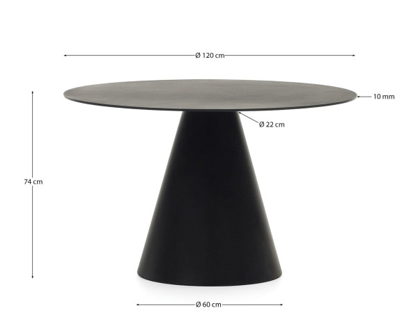 Стол обеденный La Forma WILSHIRE T0300003 120 см-5