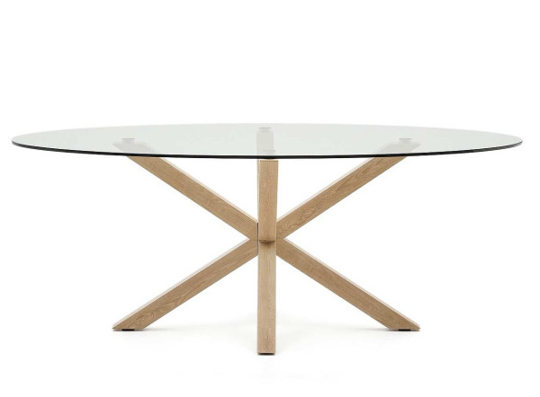 Овальный обеденный стол La Forma ARGO CC1354C05 Ø 200 x 100 см-3