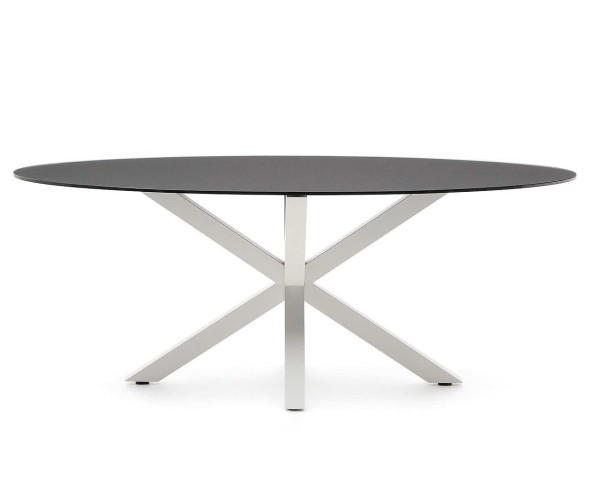 Овальный обеденный стол La Forma ARGO CC1356C01 Ø 200 x 100 см-1