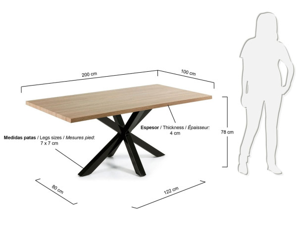 Обідній стіл La Forma ARYA C408M46 200 см-6
