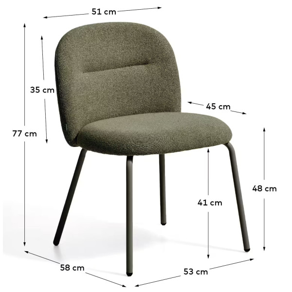 Стул La Forma Arino C00424UP06 Зеленый-8