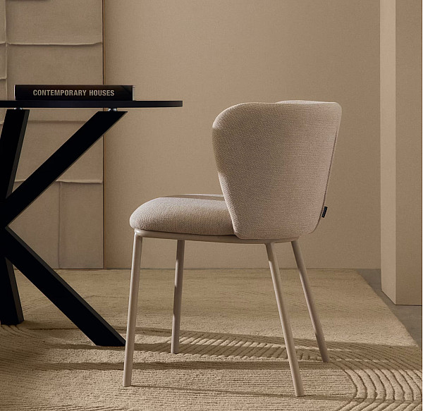 Стілець La Forma CISELIA C0100194KY12 Бежевий тканина синель-1