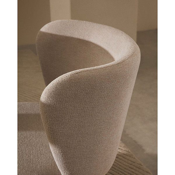 Стілець La Forma CISELIA C0100194KY12 Бежевий тканина синель-2