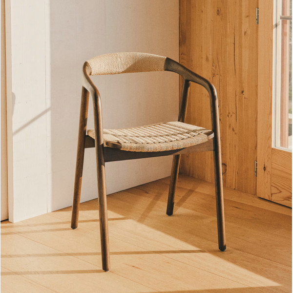 Стілець La Forma Derile C00211CP39 Горіх/беж-2