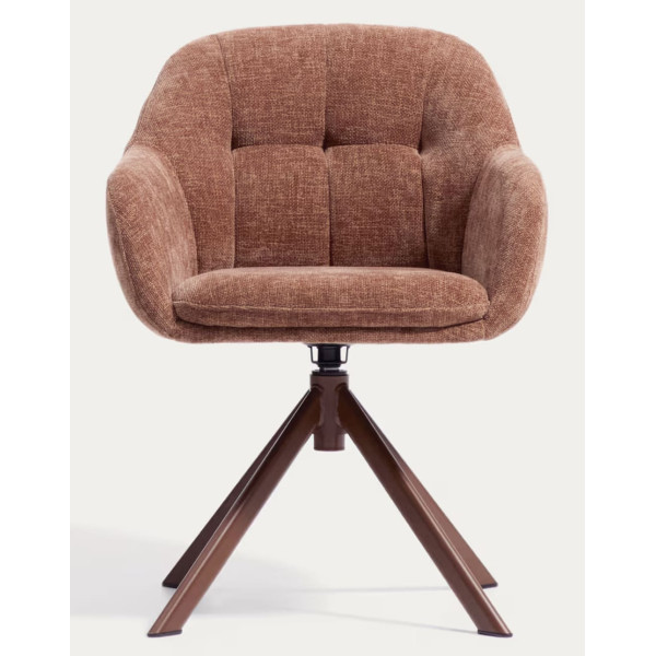 Стілець поворотний La Forma Dorina C00512UP10 Теракотовий-1