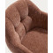 Стілець поворотний La Forma Dorina C00512UP10 Теракотовий-5-thumb