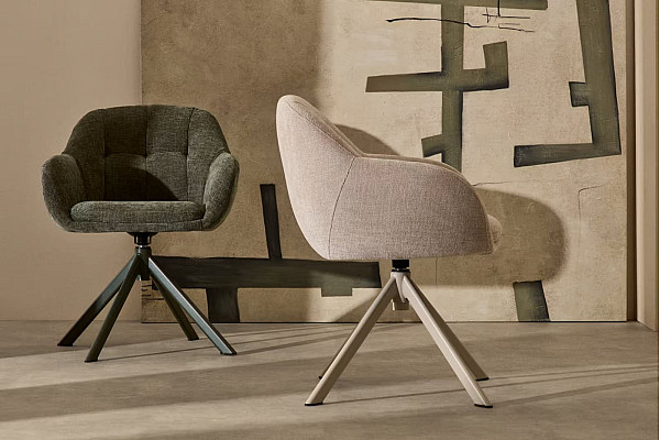 Поворотний стілець La Forma Dorina C0100236JO12 Бежевий-2