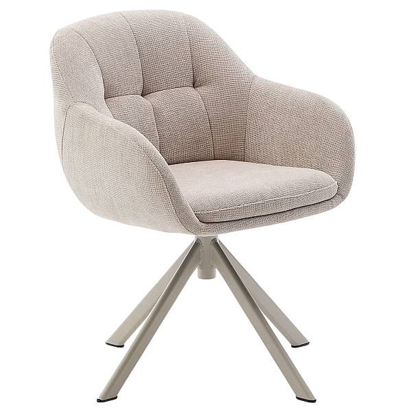 Поворотний стілець La Forma Dorina C0100236JO12 Бежевий-0