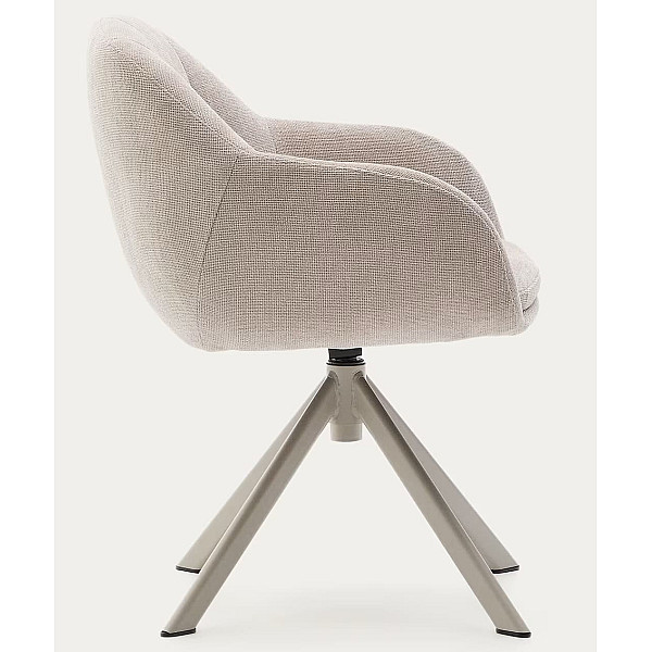 Поворотний стілець La Forma Dorina C0100236JO12 Бежевий-5