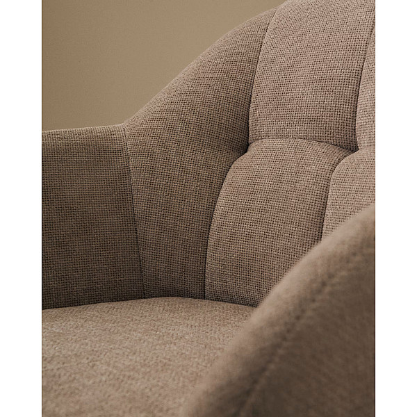 Поворотний стілець La Forma Dorina C0100236JO12 Бежевий-3