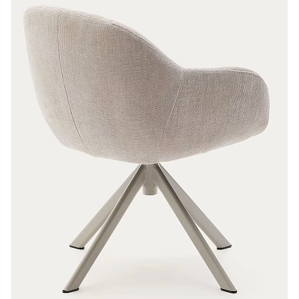 Поворотний стілець La Forma Dorina C0100236JO12 Бежевий-6