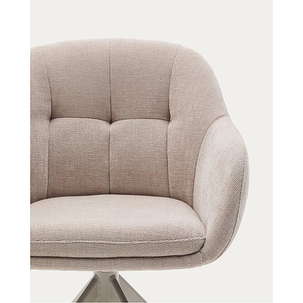 Поворотний стілець La Forma Dorina C0100236JO12 Бежевий-7