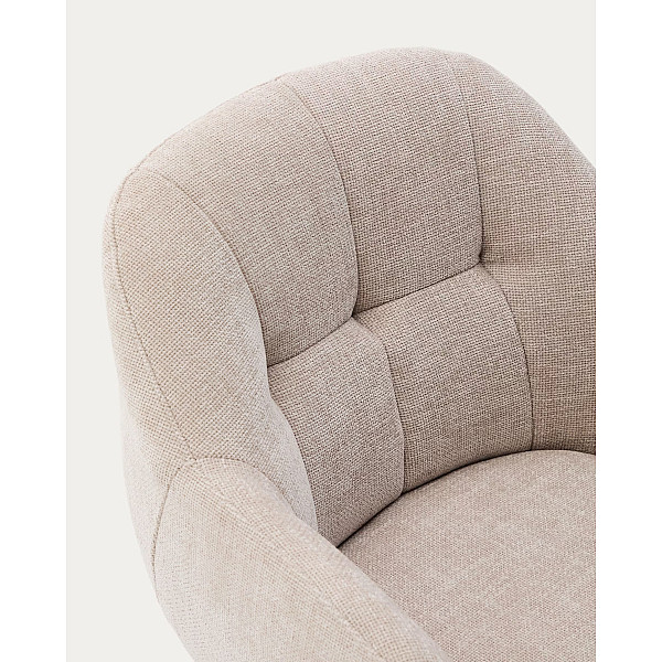 Поворотний стілець La Forma Dorina C0100236JO12 Бежевий-8