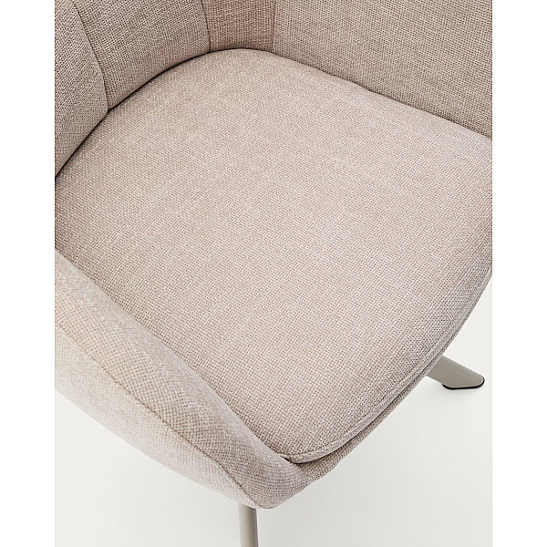 Поворотний стілець La Forma Dorina C0100236JO12 Бежевий-9