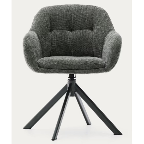 Поворотный стул La Forma Dorina C0100236JO19 Темно-зеленый-4