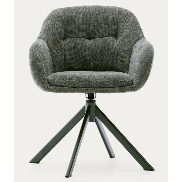 Поворотный стул La Forma Dorina C0100236JO19 Зеленый-6