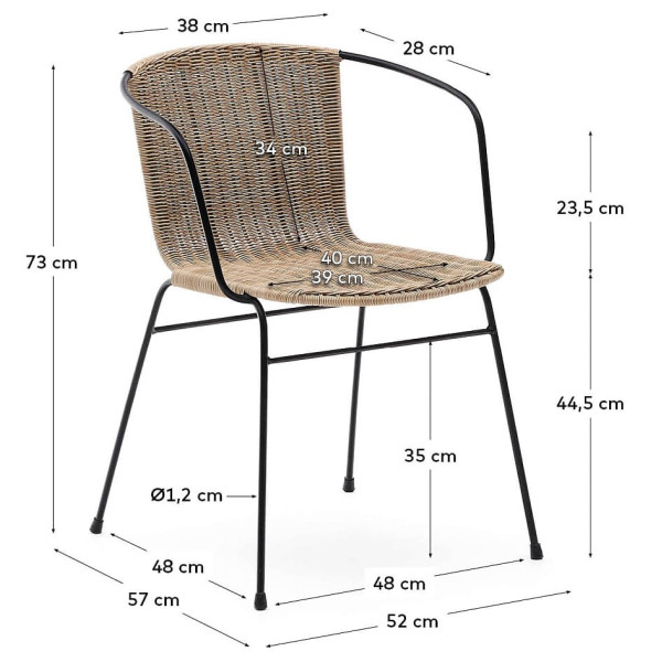 Стілець La Forma Eltiera C00085NW87-10