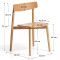 Стул La Forma Evera C00557MO12 Натуральный-11-thumb