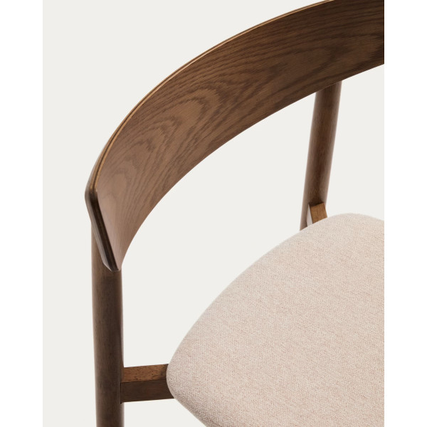 Стул La Forma Evera C00558UP10 Светло-коричневый/орех-7