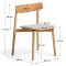 Стул La Forma Evera C00558UP12 Бежевый/натуральный-11-thumb
