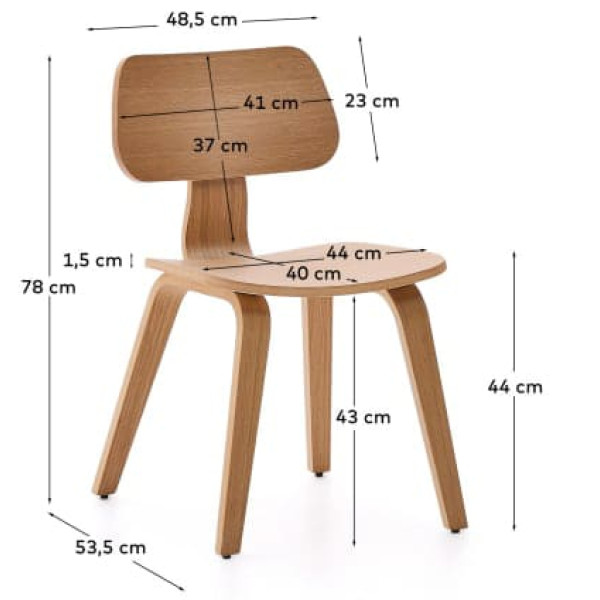 Стілець La Forma Gena C00003MM46 Натуральний-9