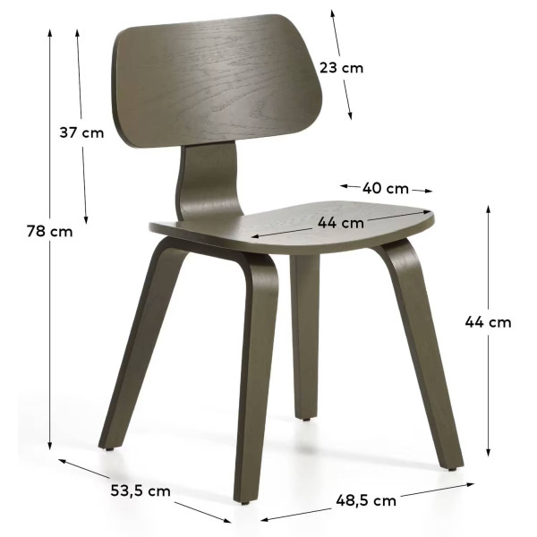 Стілець La Forma Gena C00003MO06 Зелений-10