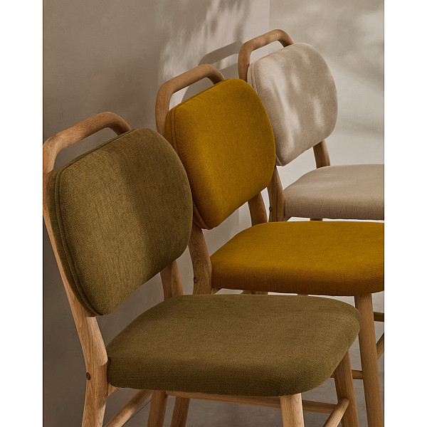 Стілець La Forma HELDA Гірчичний C0100010MY81 тканина синель-12