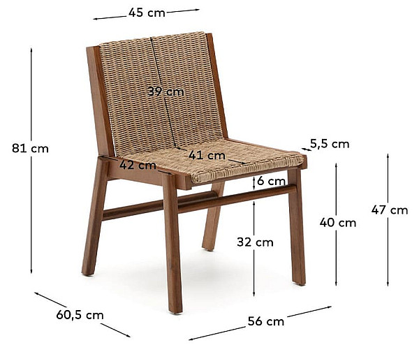 Стілець La Forma ITANI C00104NW12-12