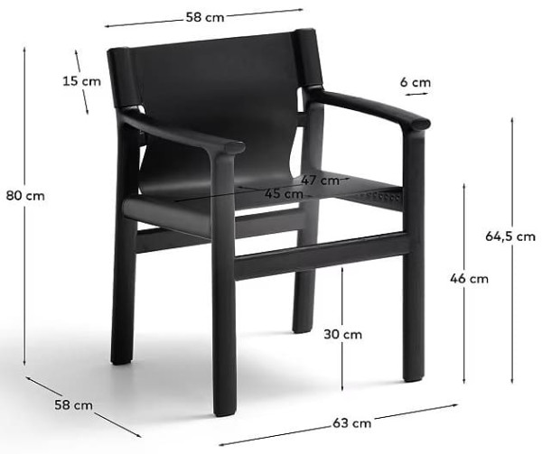 Стул La Forma Jan C00130LE01 Черный-14