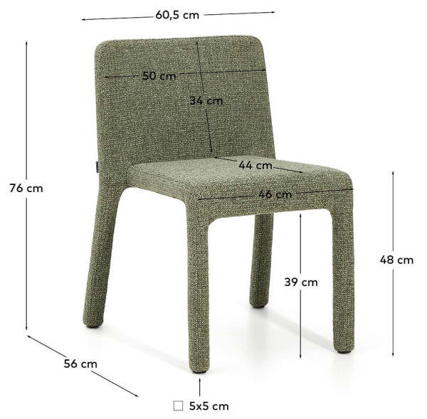 Стул La Forma Loria C00144FA06 Зеленый-13