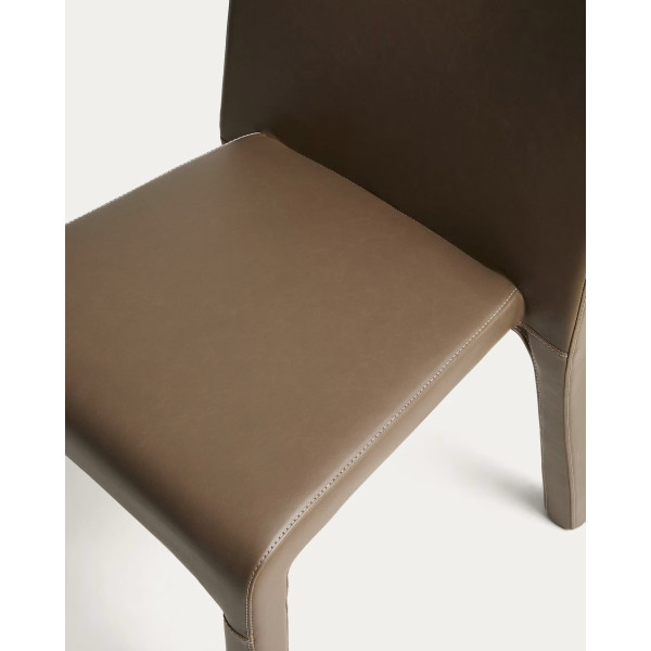 Стілець La Forma Loria C00548UP11 Коричневий Екошкіра-6