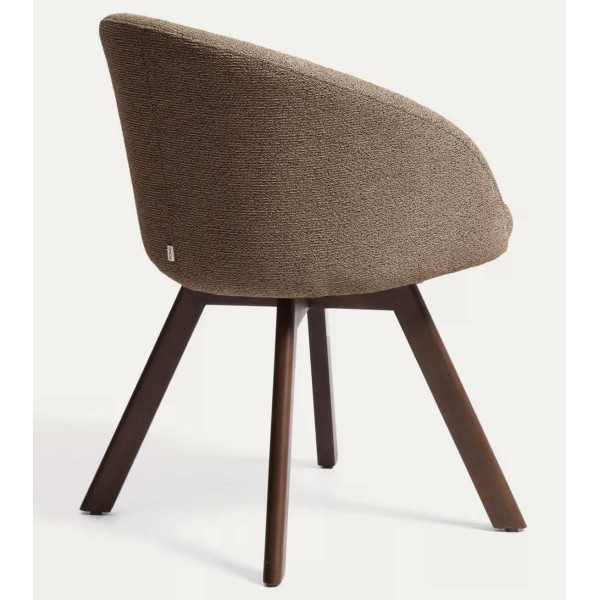 Поворотный стул La Forma MARVIN C00645UP10 Коричневый/орех-5