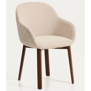 Стілець La Forma Meila C00568UP12 Бежевий/горіх