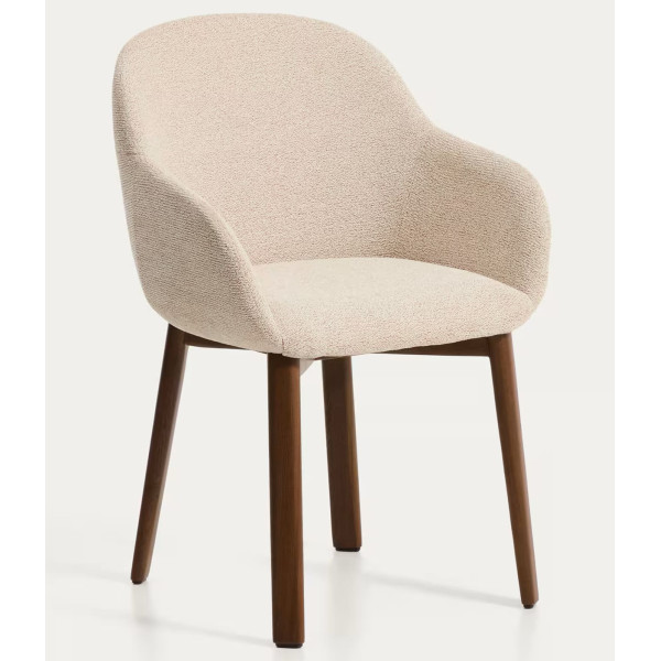 Стул La Forma Meila C00568UP12 Бежевый/орех-0
