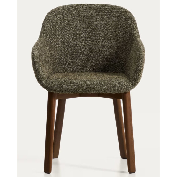 Стул La Forma Meila C00573UP06 Зеленый/орех-1